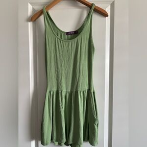 Adore Me Women's XS Green Maya Playsuit‎ Romper Stretch Knit Lounge